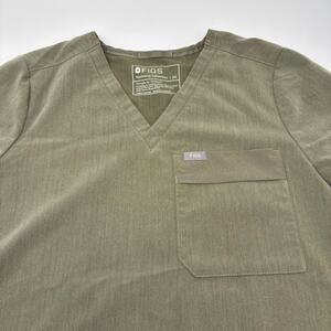 FIGS Technical Collection Womens XS Green Short Sleeve Scrub Top